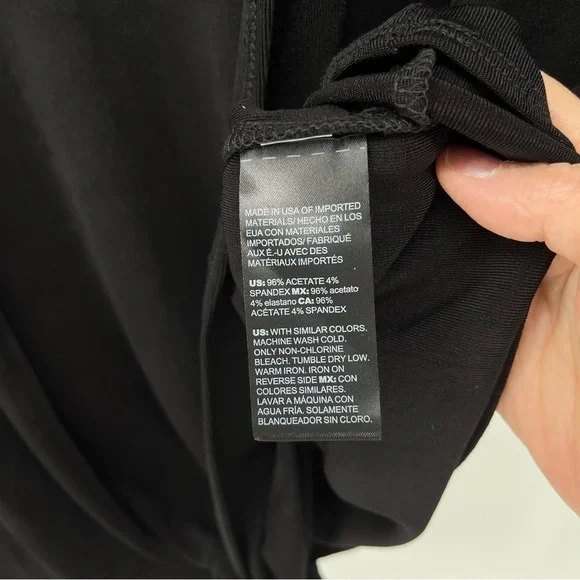 Chico’s Womens NEW Travelers Tie Front Jacket Size XL Black Slinky Knit - Picture 10 of 10